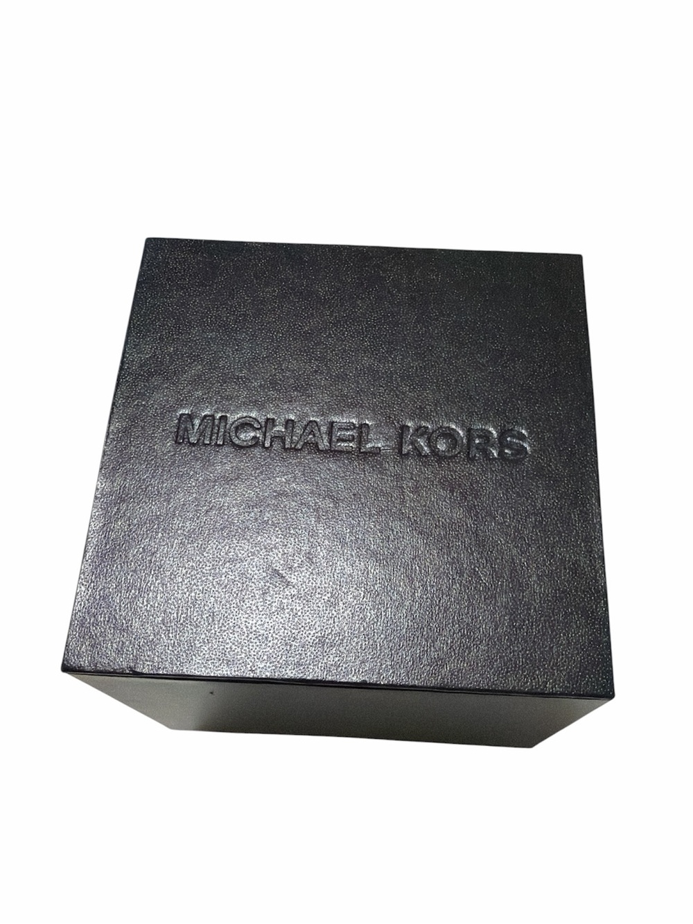 Michael Kors Empty Watch Box Black Brown 3.75"x3.75"x3.5"